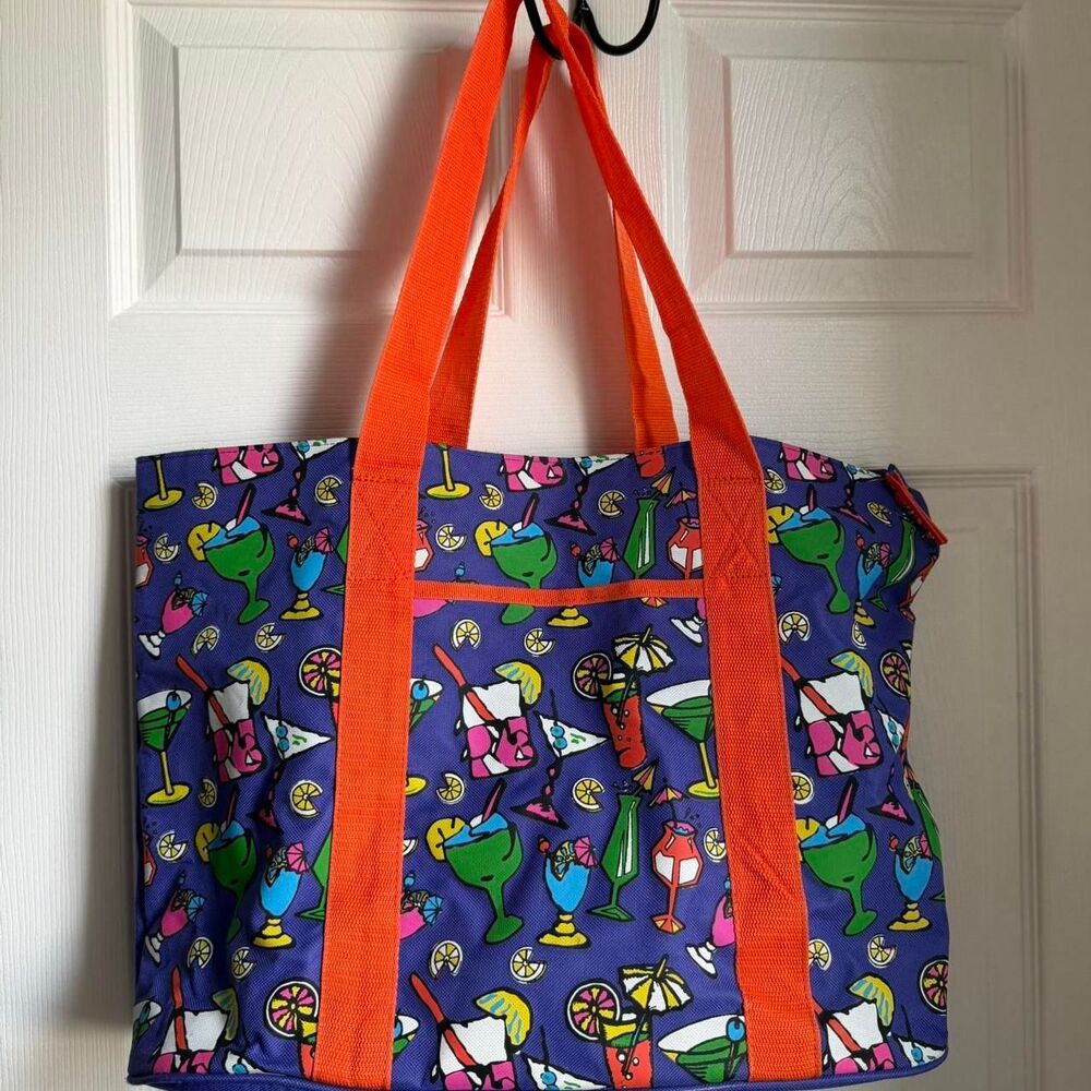 Vintage Women's Cocktail Tote Beach Bag
